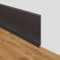 Rodapies autoadhesivo rodapié blando de PVC 10cm de ancho zócalos decorativos base de pared zócalo flexible autoadhesivo molduras decorativas para pared (Nogal negro, 10cm×6m)