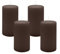 4er Set Adventskranzkerzen Chocolate Schokolade Ø 70 x 130 mm