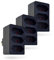 feletec 3-fach Steckdosenadapter 3x Euro, schwarz, 3 Stück, Mehrfachstecker, Mehrfachsteckdose