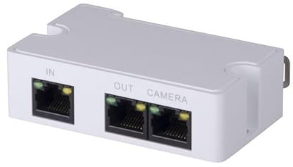 Dahua tech PFT1300 PoE Midspan Extender – 1 Input/2 Output, 300m Transmission Distance, Reliable Power over Ethernet Solution for IP Cameras & Network Devices.