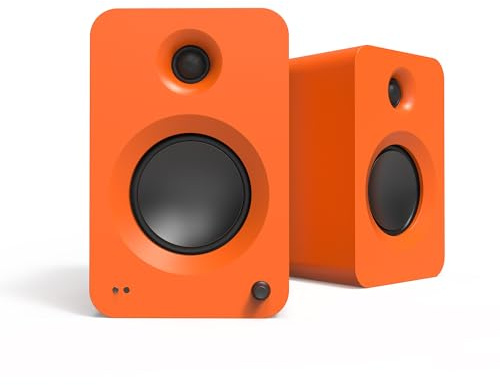 Kanto REN 200W Powered Speaker System with HDMI ARC Input for TV & Home Theater | USB-C and Bluetooth 5.3 | High/Low Pass Filter | Pair | Matte Blue