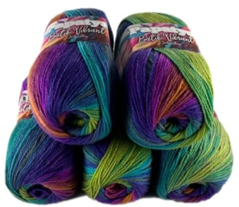 Rainbow Papatya Batik Vibrant Double Knitting 100g Ball (5, 03V)