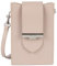 LANCASTER | Paris Ily - Pochette smartphone Cuir de Vachette Finition Lisse Galet rosé