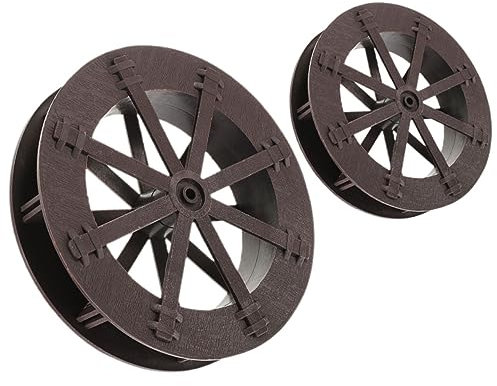 Sosoport 2stücke DIY Wasserrad Zubehör Für Garten Miniatur Wasserfall Rad Dekoration Für Fischbehälter Tischbrunnen Mit Beruhigender Wirkung ø ø