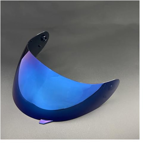 Motociclo Lente visiera casco, occhiali visiera casco compatibili con AGV K3 K4 visiera casco accessori moto scudo UV casco integrale specchio parabrezza accessori (blu)(Blue)