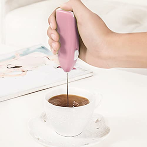 KIMISS Cordless Electric Hand Mixer - Battery Powered, Compact & Lightweight Kitchen Mixer for Home and Hotel Use (Pink)