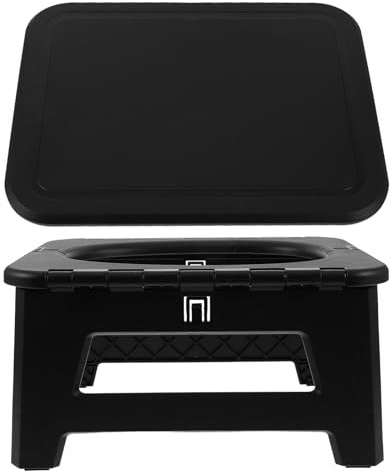 BESTonZON Toilettes De Camping Portables Petit Tabouret Pliant Toilettes d'urgence De Voyage Pliables