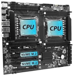 Carte mère Serveur X99 DDR3 Double processeur avec xeon E5-2676V3*2