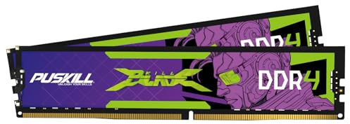 PUSKILL DDR4 32GB (2x16GB) 3200MHz PC RAM | CL16-18-18-42 | 1,35V | Desktop Memory Kit für Gaming und Hochleistungsrechnen | Kompatibel mit Intel & AMD