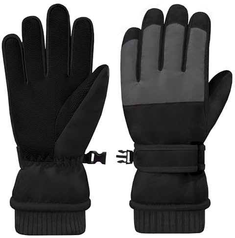 lifwimner Handschuhe Kinder Winter, Skihandschuhe für Jungen Mädchen Winterhandschuhe wasserdichte Winddichte für Skifahren Snowboard Outdoor Sports