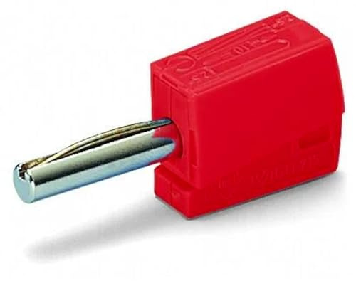 WAGO Banana plug; for socket 4 mm Ø; 2,50 mm²; red, 215-212 (50 pcs)