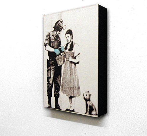 Banksy Dorothy Being Searched By Soldier 6 x 4 Inches Postcard Size Block Mounted Print