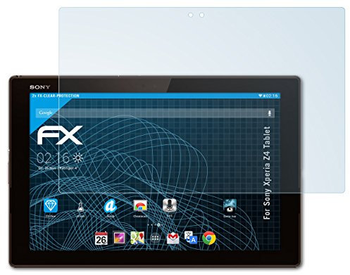 atFoliX Schutzfolie kompatibel mit Sony Xperia Z4 Tablet Folie, ultraklare FX Displayschutzfolie (2X)