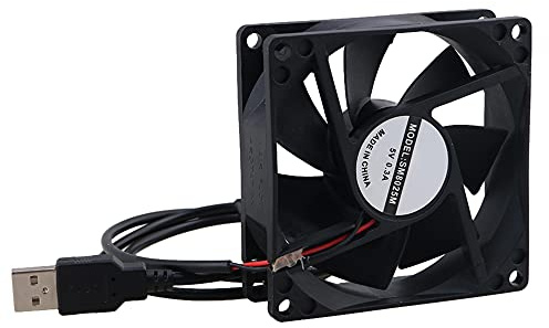 RDEXP Black 5V USB Power Silent Computer Cooling Fan for Computer Case CPU Cooler