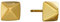 Silverly Gold Plattiertes 925 Sterling Silber Pyramiden Ohrstecker Geometrische Ohrstecker