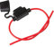 ECENCE 1 pcs Portafusibles impermeables estándar para coche, barco, camión, moto y caravana - Soporte para fusibles planos, 14AWG
