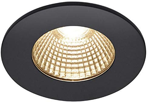 SLV PATTA-I, LED Outdoor Deckeneinbauleuchte, rund DL IP65 schwarz 1800-3000K