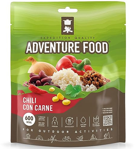 Adventure Food Chili Con Carne Outdoor Mahlzeit Trekking Reis Essen Not Nahrung