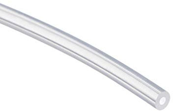 sourcing map Silicone Tuyau 2m Silicone Caoutchouc Tube Air Tuyau Eau Tube pour Pompe Transfert Transparent 1mmX3mm