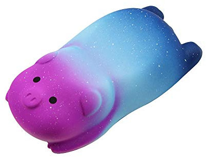 Small Wrist Rest Mouse Pad, Mini Cute Pig Ergonomic Mousepad Memory Foam Design Pig Shape Wrist Support Pillow Rest Cushion Mat for Office Computer Laptop,Comfortable and Pain Relief(Starry Sky)