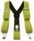 TigerTie Unisex Hosenträger in Y-Form mit 3 extra starken Clips - Farbe in gelb schwarz gepunktet - hochwertige Verarbeitung - Breite 35 mm