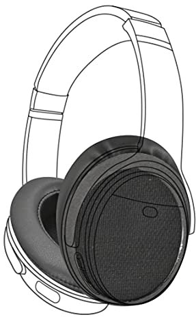 Dekoni Premium-Ersatz-Ohrpolster für Bose QuietComfort 35 & QC35 II, weiche Kopfhörerabdeckungen für Ohren mit Memory-Schaum, kompatibel mit Bose QC25, QC15, einfache Installation, Leder