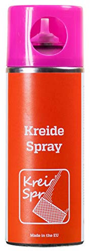 BERASIT Kreidespray, professionelle Sprühkreide für Markierung und Kennzeichnung, schnell trocknend, 400 ml, pink, Versandeinheit= 6 Dosen