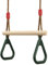 Trapèze Balançoire Enfants Extérieur Anneaux Gymnastique Corde Ajustable pour Portique Toboggan Jardin Vert