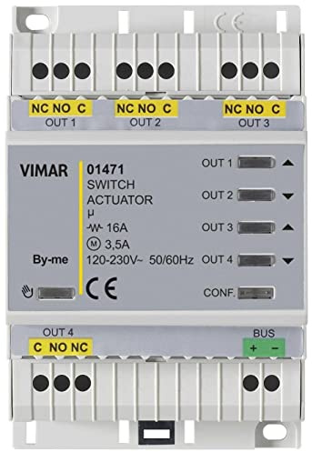Vimar 01471 Attuatore domotico multifunzione 4 out