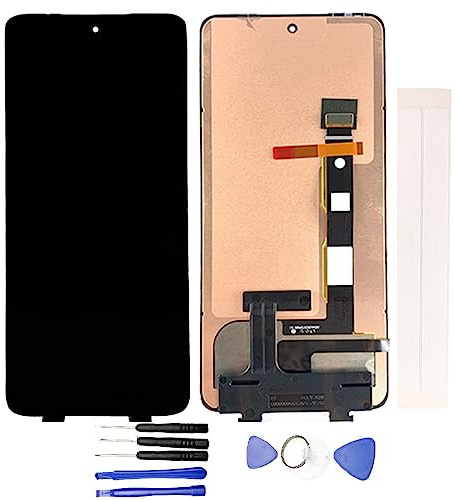 Jaytong LCD Reemplazo para Motorola Moto Edge 30 Pro 5G XT2201-1 Pantalla LCD táctil Asamblea (negro)