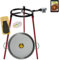 COMBOI Paellero gas butano kit quemador 30 cm, paellera de 42 cm, Soporte de 3 Patas, nivel, delantal, libro de recetas digital