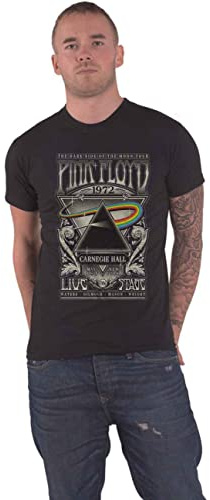 Pink Floyd Men's Carnegie Hall Poster T-Shirt (Pack of 1)