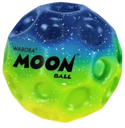 Waboba Moon Gradient Ball - Super hoch Springender Ball - Neonfarbener Innen- und Außenball - Perfekt für alle Altersgruppen - Erzeugt Knallgeräusche - Leicht zu greifen, Farbe - (65 mm)