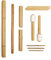 BAMBOOCOLIC Kit de massage en bambou - idéal pour le massage du visage et du corps professionnel, tiges en bambou non traitées chimiquement, propriétés antibactériennes et antioxydantes (11 stickks,