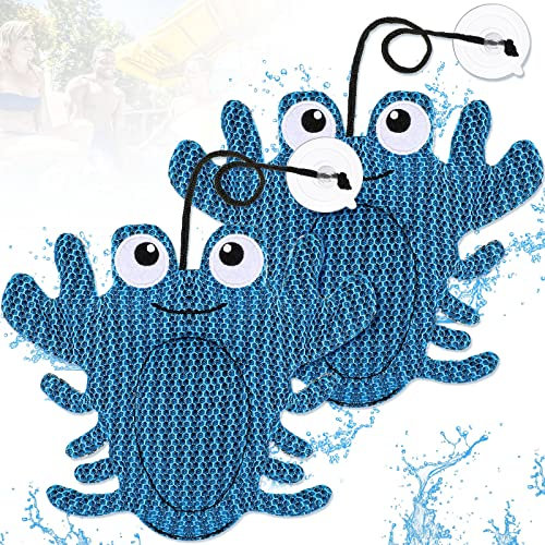 Didaey 2 Stück Whirlpool-Schaumabsorber, wiederverwendbar, Krabbenform, ölabsorbierender Schwamm für Spa, Whirlpool, Zubehör, Filterreiniger für Erwachsene, Kinder, Bad, Schwimmbad, Reinigung, hält
