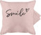 Shirtracer Kissenbezug - Statement - Smile - Schriftzug - 50 x 50 cm - Hellrosa - Statements kissenbezüge sprüche