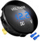 Greluma DC 12V 24V Indicatore voltmetro di ricambio per autoveicoli, misuratore di tensione LED digitale impermeabile 12V 24V 36V con display a colori blu, mini indicatore di monitoraggio batteria