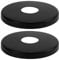 PEPTE 2 x 26mm G3/4 Schwarz Wasserhahn-Abdeckkappe Duschrohrabdeckung Wasserhahnabdeckung Kragen Hochlochabdeckung Stahl