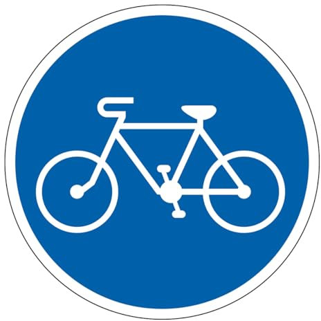 M172 - Piste cyclable - Panneau et Signalétique d'obligation - Dimensions au choix - Norme ISO 7010