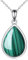 POPLYKE Malachit-Halskette für Frauen Sterling Silber Teardrop Halskette Malachit-Schmuck Geschenk für Mädchen (Malachit)