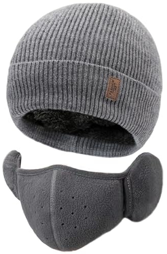 DKDDSSS Wintermütze Herren Damen, Beanie Mütze, Weiche Wintermütze, Unisex, Strickmützen für Damen Herren, Essential Wintermütze, Beanie für Damen & Herrene für Damen & Herren