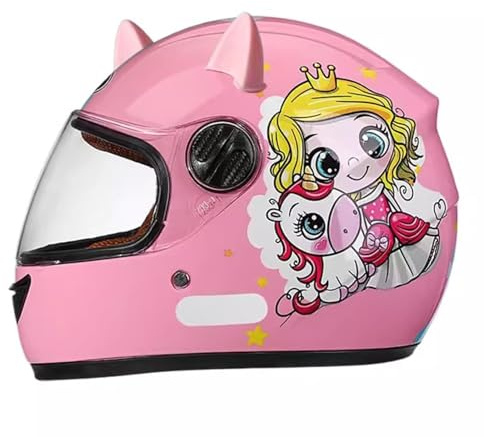 Kinder-Integral-Motorradhelm Leichte Sturzhelme Mit Sonnenblende Für Jungen Und Mädchen Von 3–12 Jahren Vier Jahreszeiten