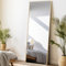 LunaMirror Spiegel Ganzkörperspiegel 147 x 44 cm Stehspiegel Bodenspiegel Groß Standspiegel für Schlafzimmer Wohnzimmer Flur Eingang Wandspiegel Gold