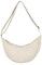 HIOQFR Halbmond Crossbody Bag Damen Hobo Half Moon Tasche Sling Bag Cord Bauchtasche Stylisch Crossbody Schultertasche Tragbare Halfmoon Bag Tasche Dumpling Klein Umhängetasche Casual für Frauen-Weiß