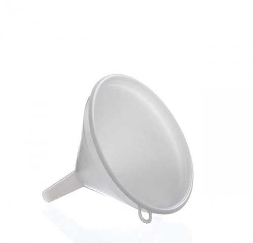 DIAH DO IT AT HOME Plastic Funnel Without Strainer Kitchen Tool Filling Oil Water Wine Pouring Fuel Spout Liquid (Diameter: 12 cm)