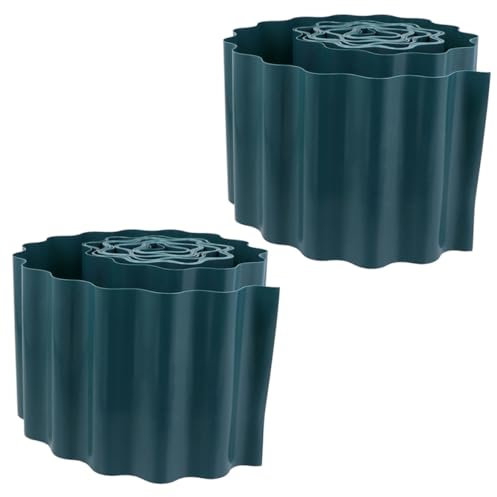 SUPVOX 2rouleaux Clôture De Jardin Plastique Flexible Bordure Paysagère Décorative pour Pelouse Et Aménagement Extérieur