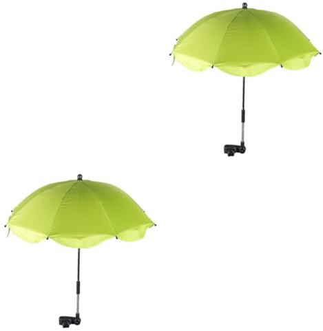 BESTonZON 2stücke Babywagen Mit Uv-schutz Verstellbare Halterung Für Kinderwagen Strand Und -sonnenschutz Langlebig Und Hitzereflectierend