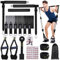 Pilates Bar Set mit 6 Widerstandsbänder, Verstellbare Resistance Bands für Frauen und Mann Fitnessbänder für Home Gym Yoga Pilates Stretch Krafttraining Fitness