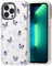 MOSNOVO Case for iPhone 13 Pro, [Buffertech 6.6ft Military-Grade Drop Protection] [Anti Peel Off Tech] Clear TPU Bumper Phone Case Cover Design - Lilac Butterfly