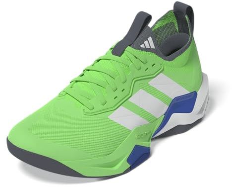 adidas Men's Rapidmove Advance 2 Training Sneaker, Lime Burst/White/Team Royal Blue, 8 UK